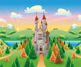 Plexiglas schilderij Kasteel