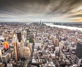 Plexiglas schilderij Luchtfoto