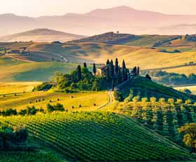 Plexiglas schilderij Toscane