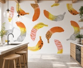 Fotobehang Aquarel fruit patronen