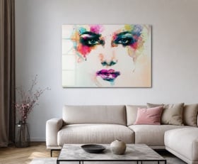 Plexiglas schilderij Aquarel portret