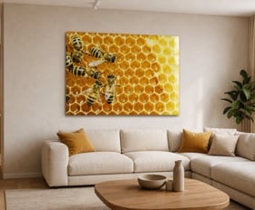 Plexiglas schilderij Bij
