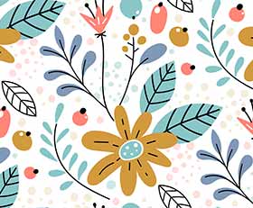 Plexiglas schilderij Bloemenmotief patronen