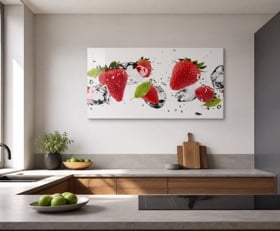 Plexiglas schilderij Fruit in ijs