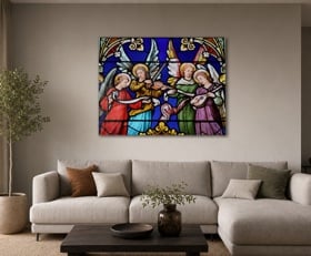 Plexiglas schilderij Glas in lood