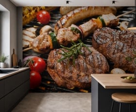 Fotobehang Grill / Barbecue