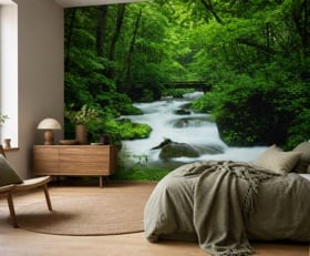 Fotobehang Groen