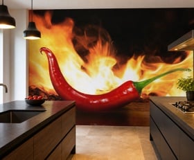 Fotobehang Hete pepers