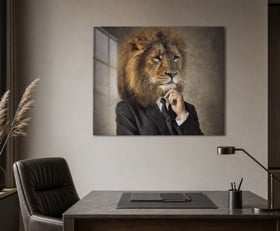 Plexiglas schilderij Hipster dieren