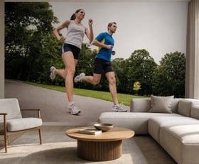 Fotobehang Joggen