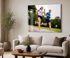 Plexiglas schilderij Joggen
