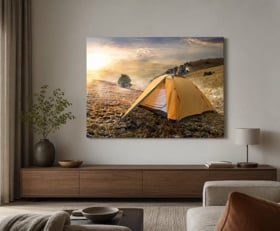 Plexiglas schilderij Kamperen