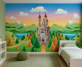 Fotobehang Kasteel