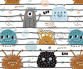 Plexiglas schilderij Monsters patronen