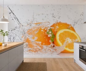 Fotobehang Opspattend water