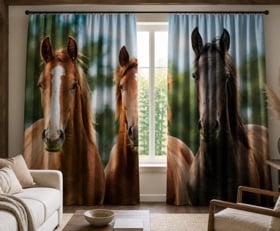 Gordijnen Paard