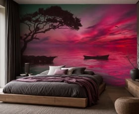 Fotobehang Paars