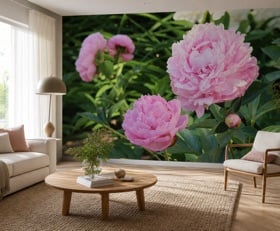Fotobehang Pioenrozen
