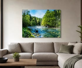 Plexiglas schilderij Pistachekleur