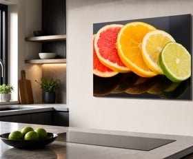 Plexiglas schilderij Plakjes fruit