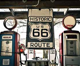 Plexiglas schilderij Route 66