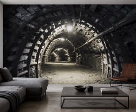 Fotobehang Tunnel