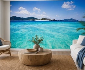 Fotobehang Turquoise