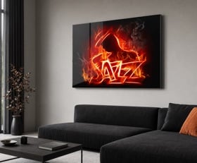 Plexiglas schilderij Vlam