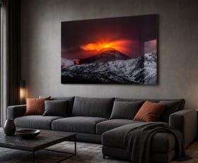 Plexiglas schilderij Vulkaan