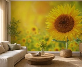 Fotobehang Zonnebloem