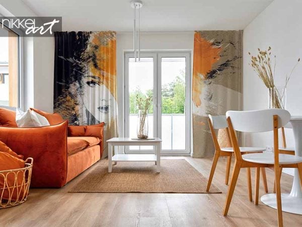 Bruine en terracotta gordijnen: warmte zonder zwaarte