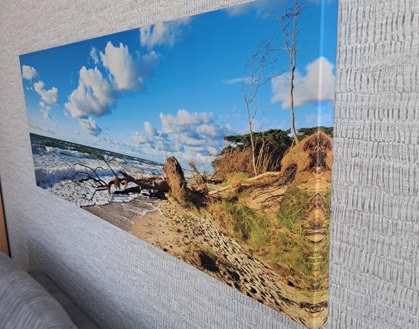 Canvas schilderij Canvas schilderij Stormachtige herfstdag aan de Oostzee, Darß — inspiratie van klanten