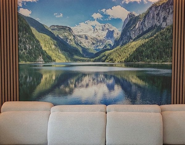 Fotobehang Fotobehang Gosausee met bergreflectie in Oostenrijk — inspiratie van klanten