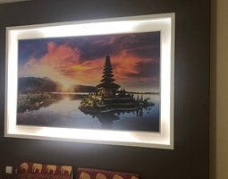 Poster Pura Ulun Danu Beratan tempel op Bali