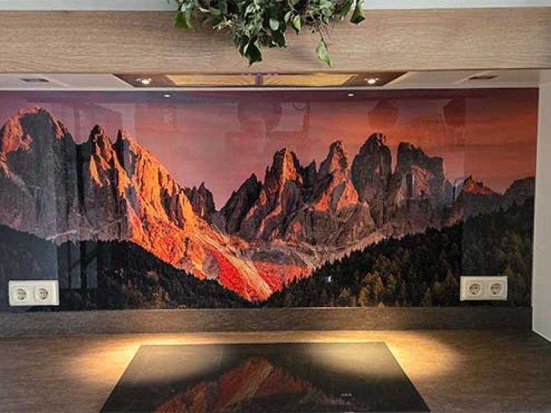 Bergen bij zonsondergang